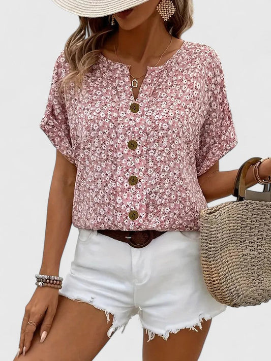 Sabine - Elegante Top Estival con Fiori