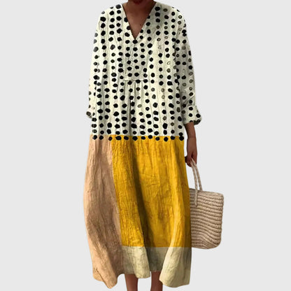 Stephanie | Abito midi Geometrico