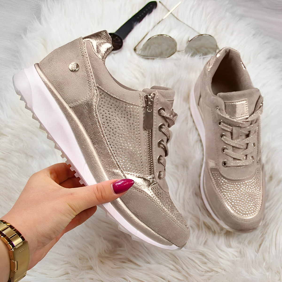Pro Shoes - Sneakers sportive con zip