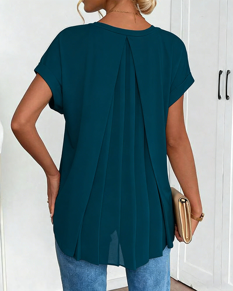 Maglietta a maniche corte con Design patchwork