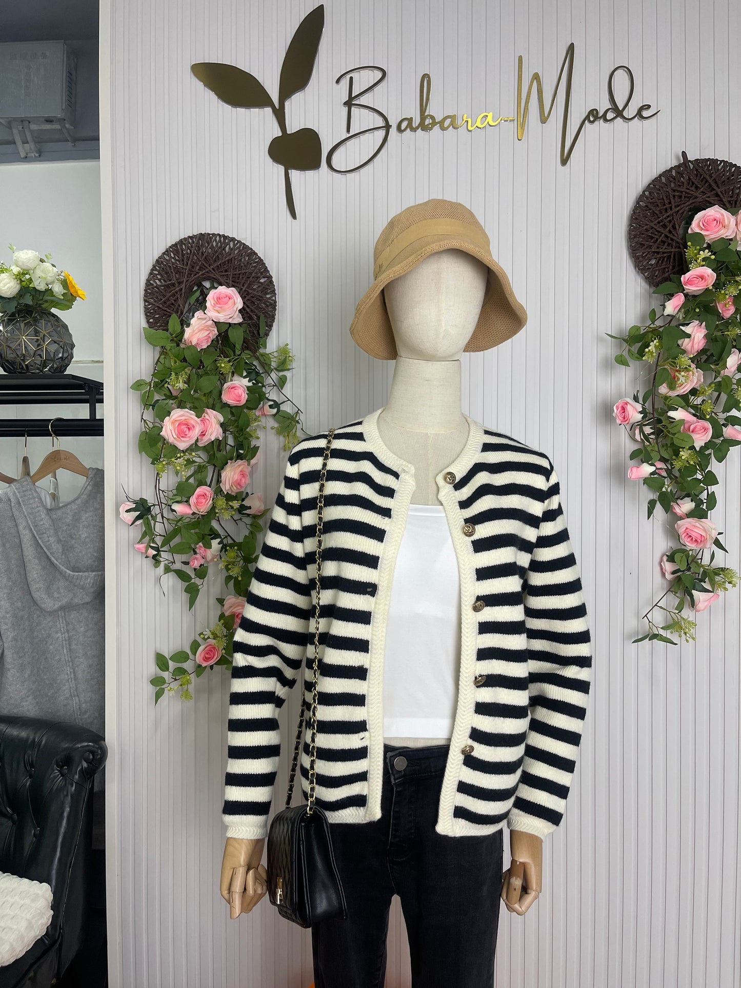 MYLAH | Cardigan elegante a righe
