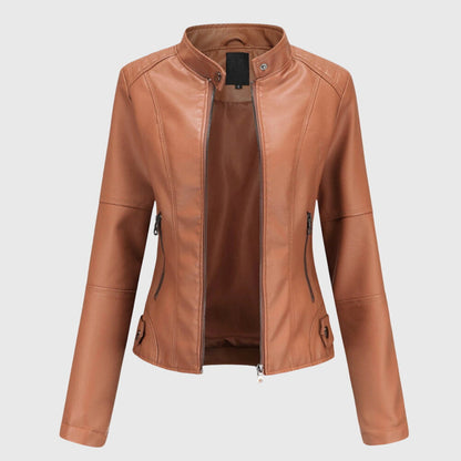 Giorgina™ - Giacca in pelle elegante da donna