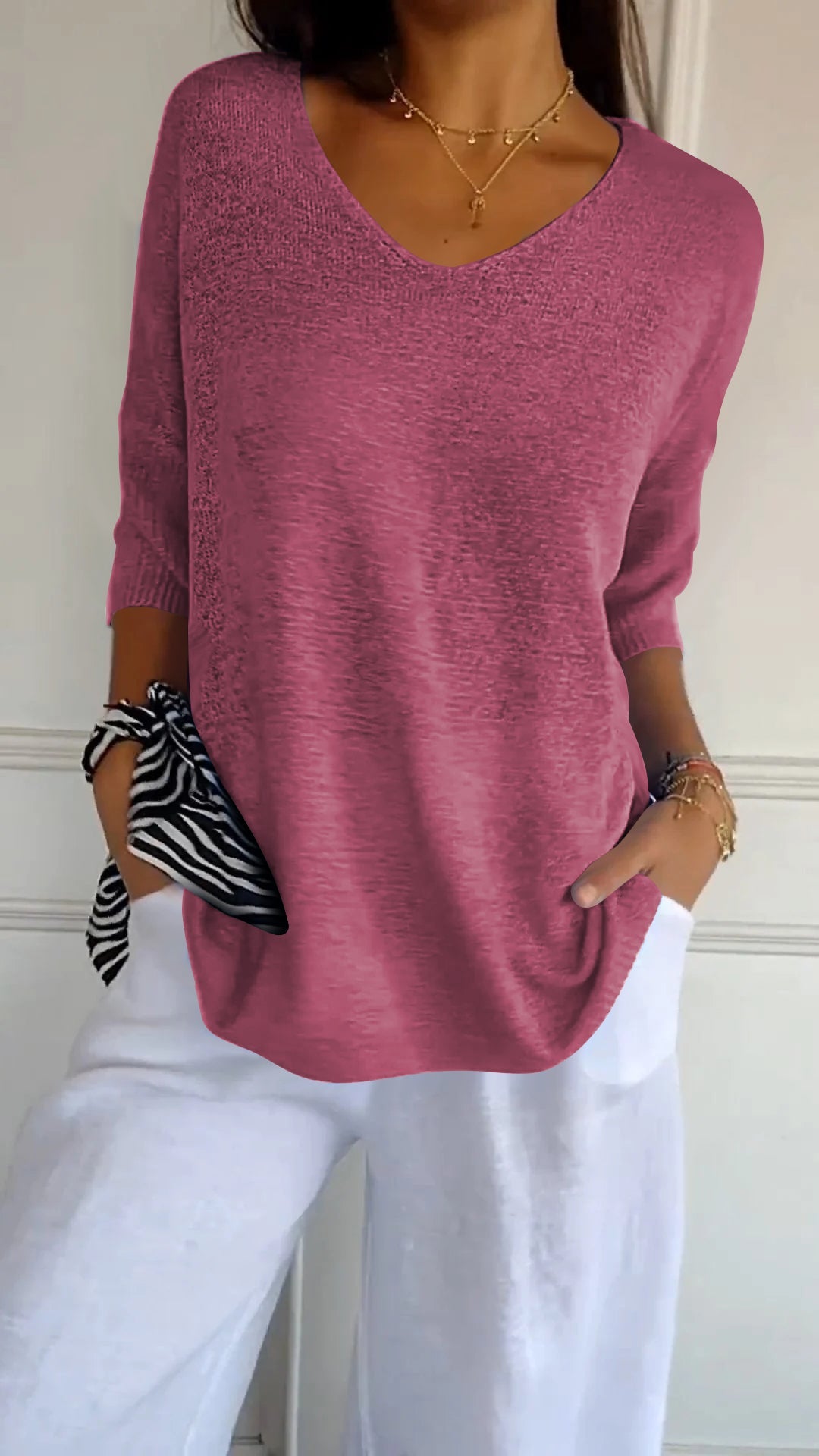 LILITH – TOP DI MAGLIA CON scollo a V