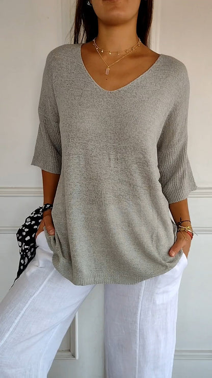 LILITH – TOP DI MAGLIA CON scollo a V