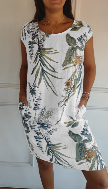 Madison | Abito Rilassato con Hojas Tropicales