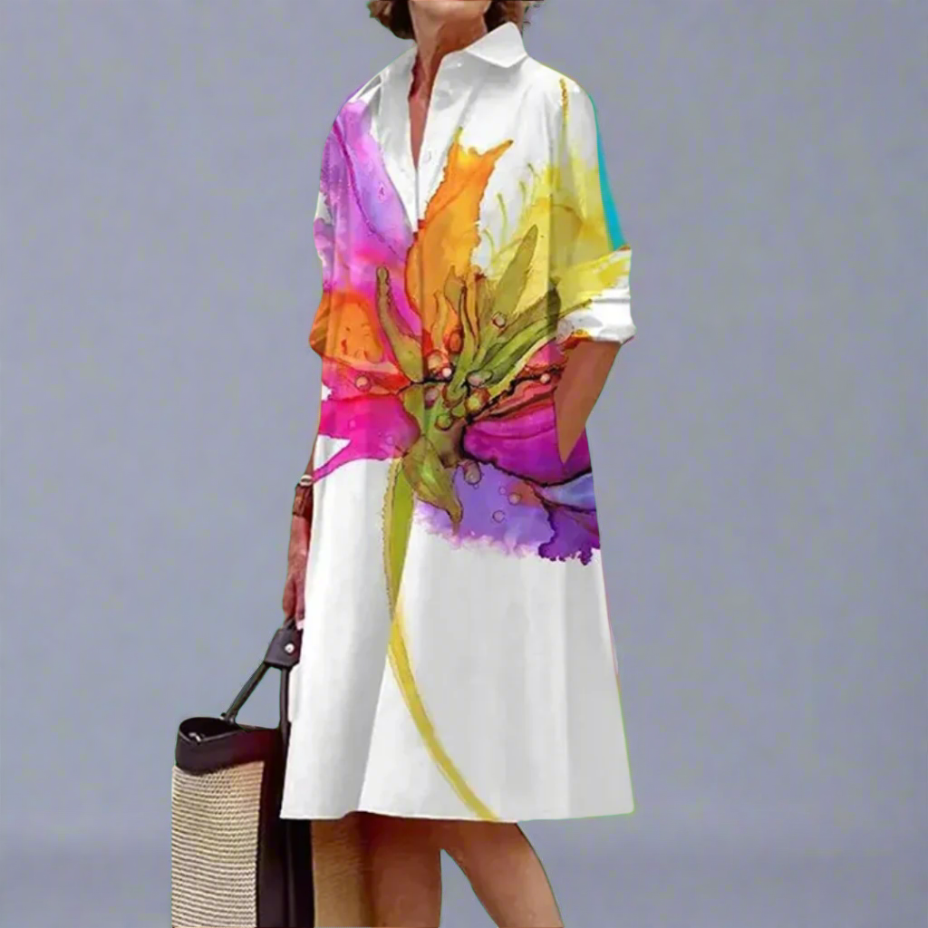 Jennifer | Abito Midi Estate Leggero e Vibrante