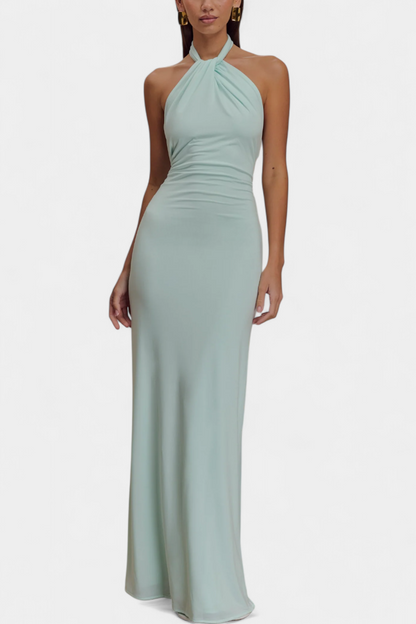 Trinity Abito Halter Aderente con Schiena arricciata
