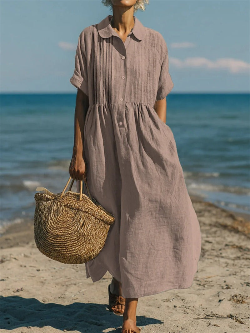 Alice™ | Abito chemisier di Bottoni in cotone