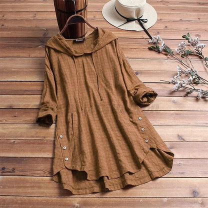 JESSICA – ABITO TÚNICA CON CAPUCHA BOHO