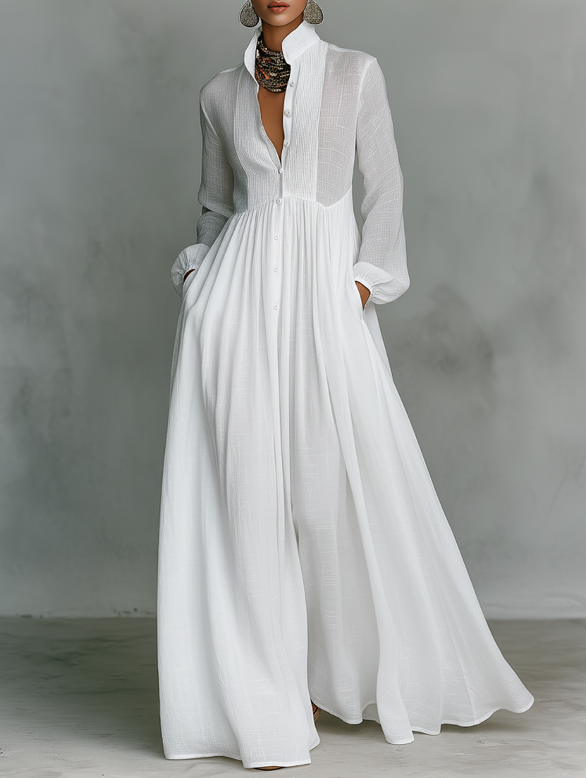 Cintia | Abito maxi minimalista