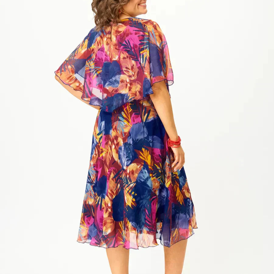 Yvonne - Elegante Abito midi Stile Kimono