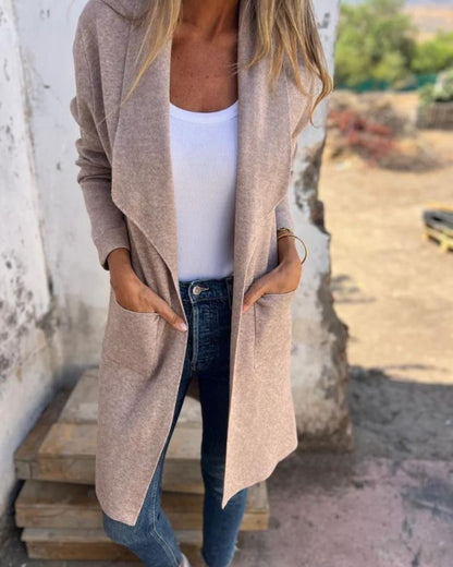 EIGONA - GIACCA IN MAGLIA CASUAL CON REVERS