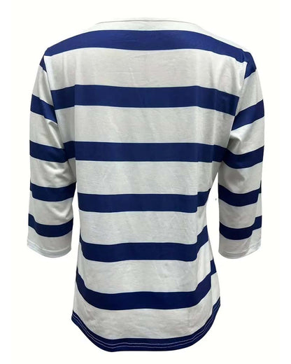 BLUSA ELEGANTE A RIGHE ANNALENA