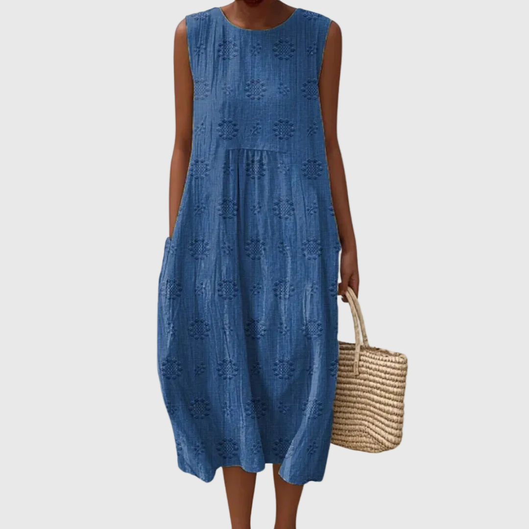 Teresa | Elegante Abito midi Senza maniche