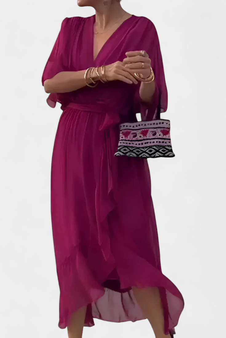 Luisa Abito Flowy con scollo a V
