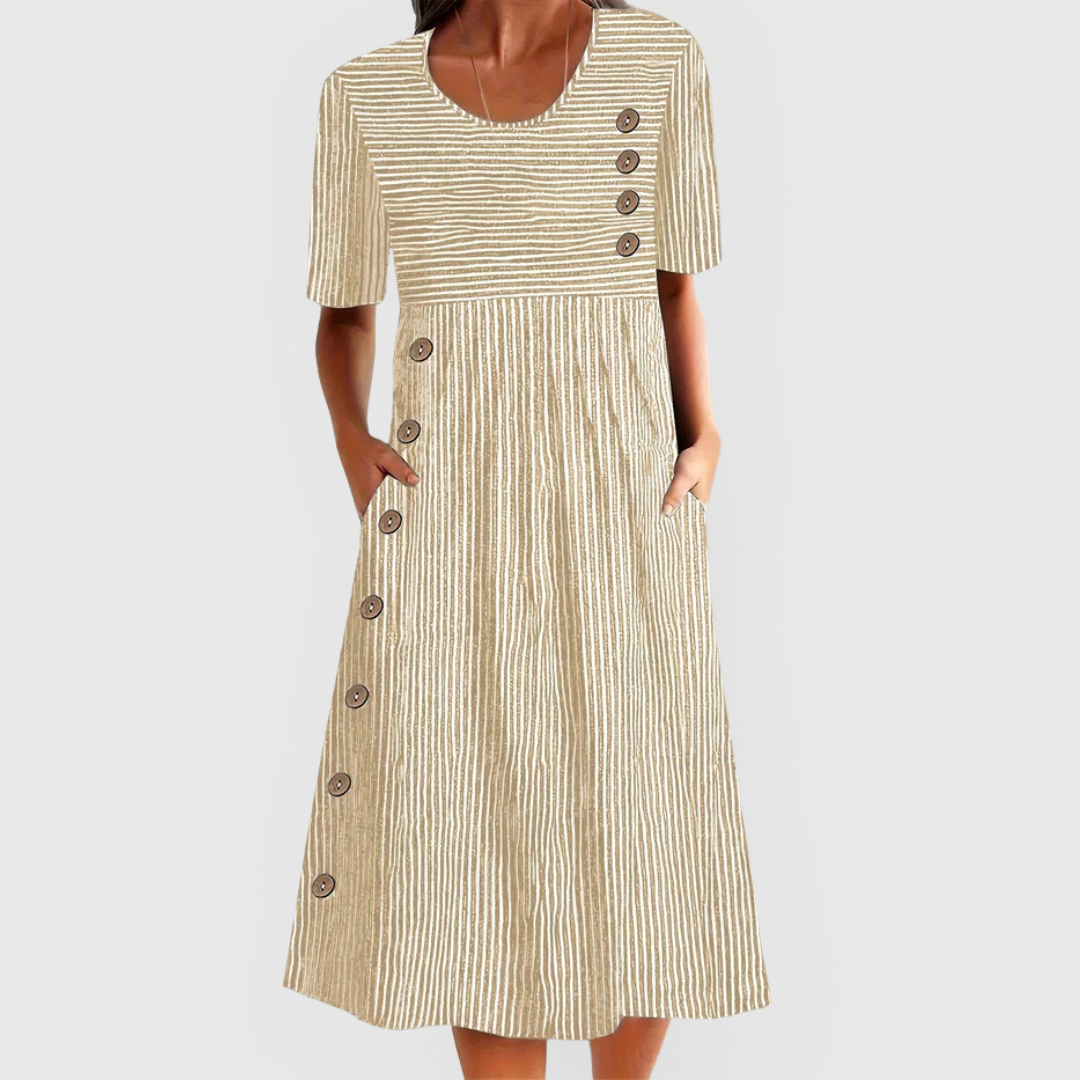 Wanda | Abito midi a righe