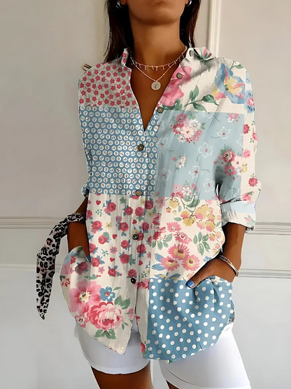 Yllona – Blusa Rilassata con bottoni