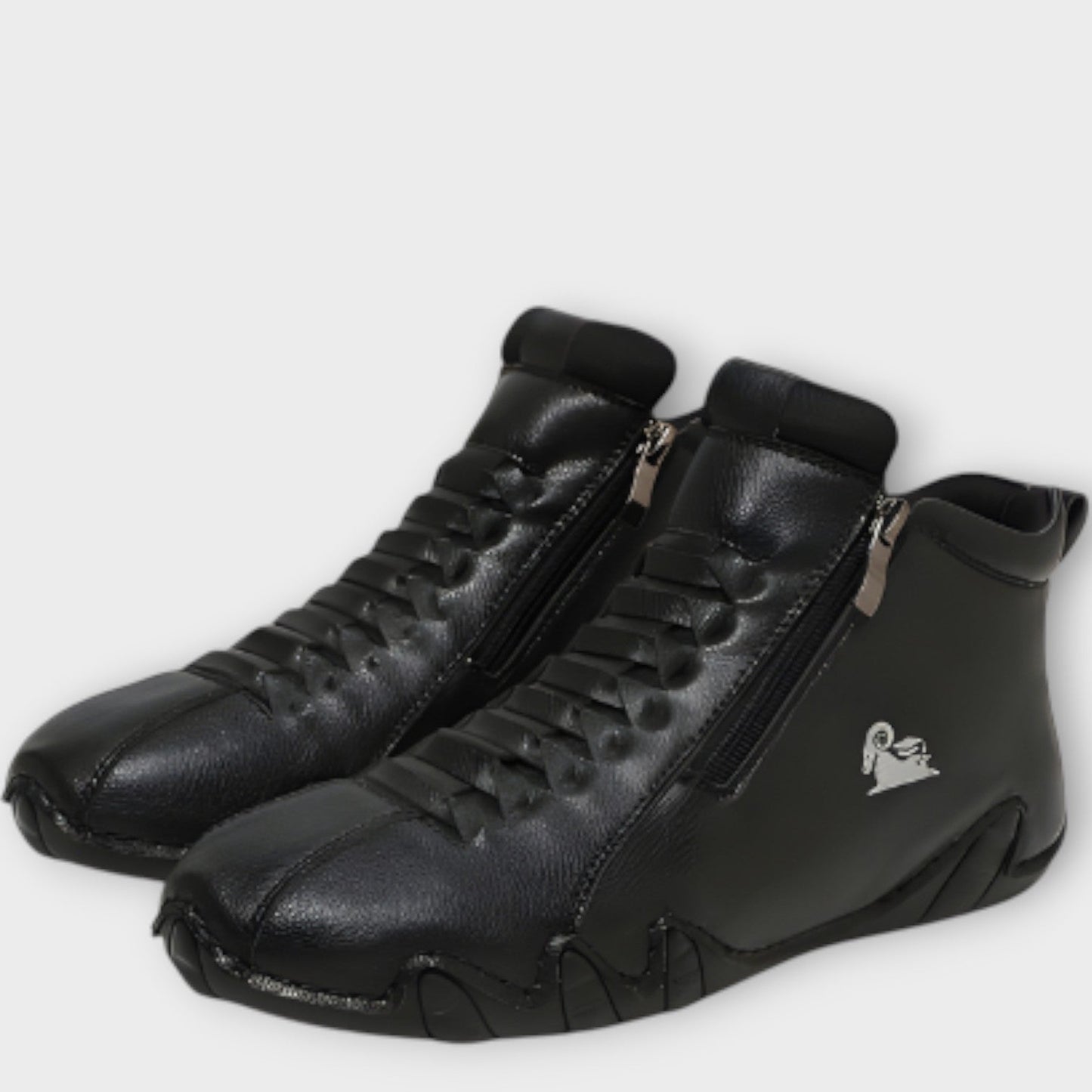 Sneakers Minimalistas con Zip Laterale