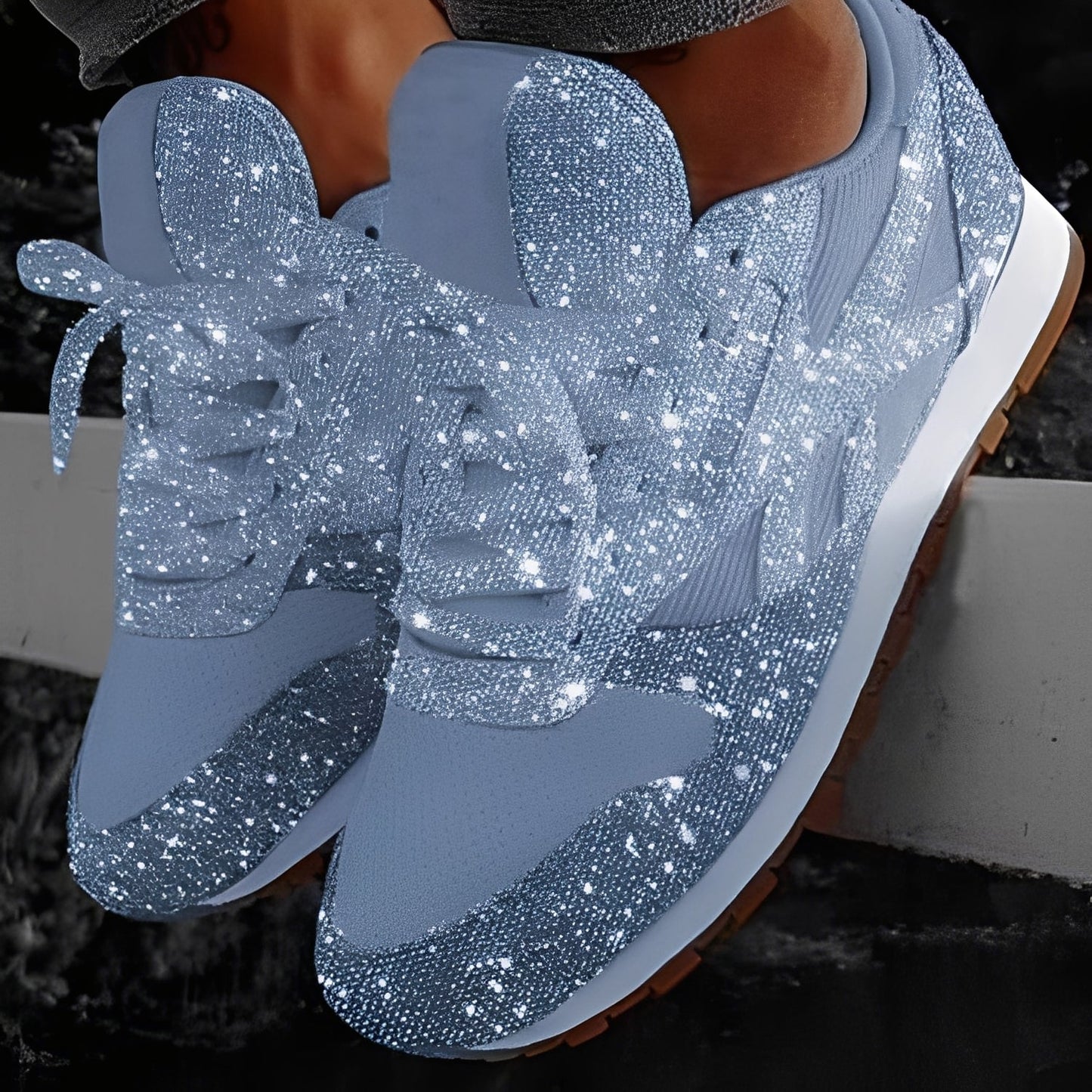 Kaycee - Sneakers Muffin brillanti e casual per donna