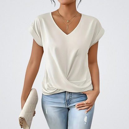 Maia – Top Anudado con scollo a V