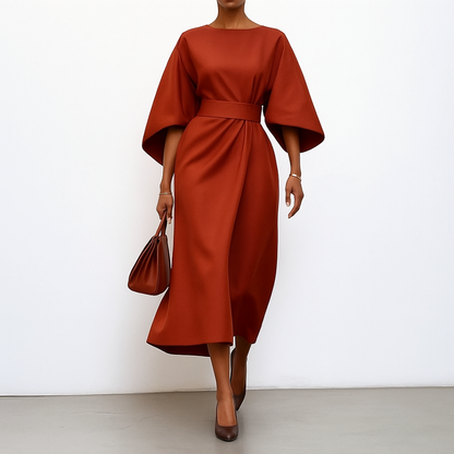 Robe Lunga Elegante Manica Murciélago