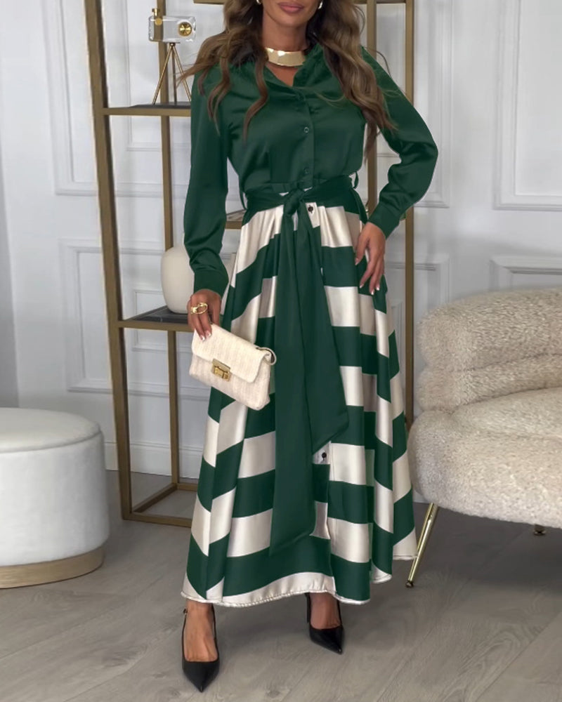 Ariana - Abito di Eleganza A righe