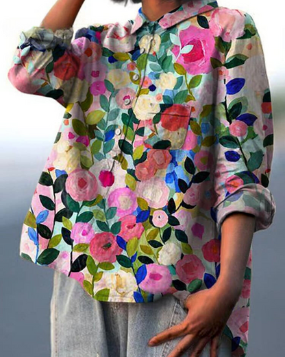 BLUSA SERAPHINA I RETRÒ-FLOWER
