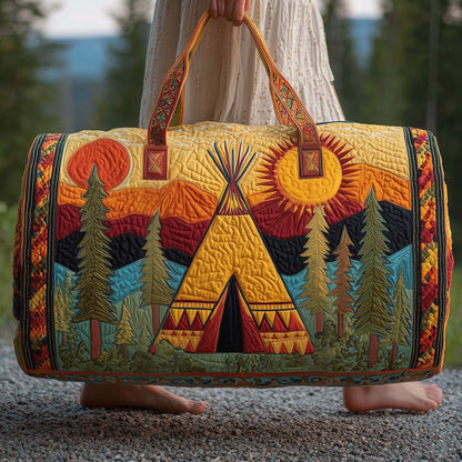 Luna – Borsa da Viaggio Trapuntata con Design Artigianale