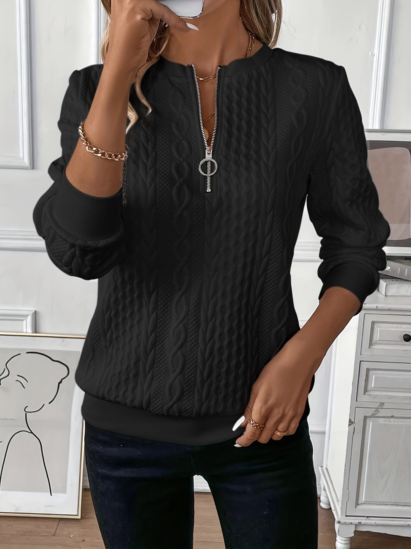 Herald - Maglione Elegante con Zip