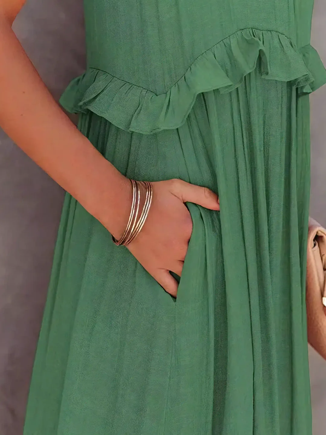 Mabel | Abito Maxi Ruffle Breeze