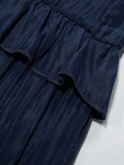 Mabel | Abito Maxi Ruffle Breeze