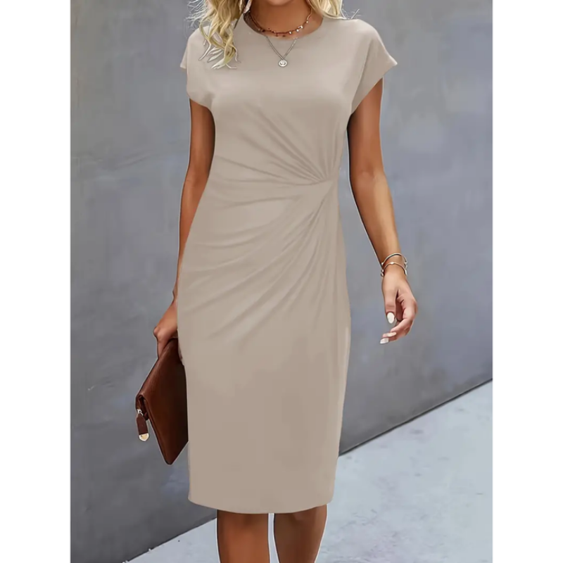 Anouk - Abito Midi formale di maniche corte da donna