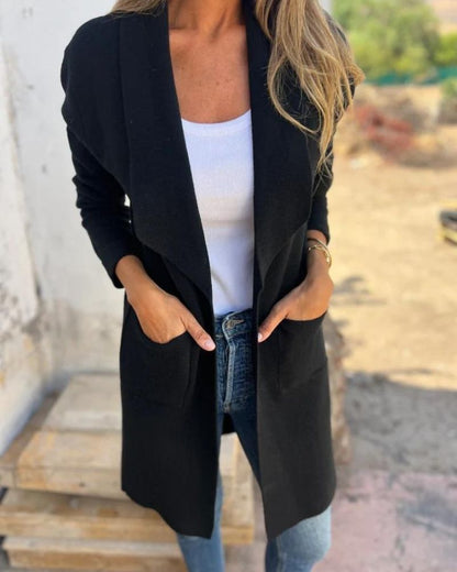 EIGONA - GIACCA IN MAGLIA CASUAL CON REVERS