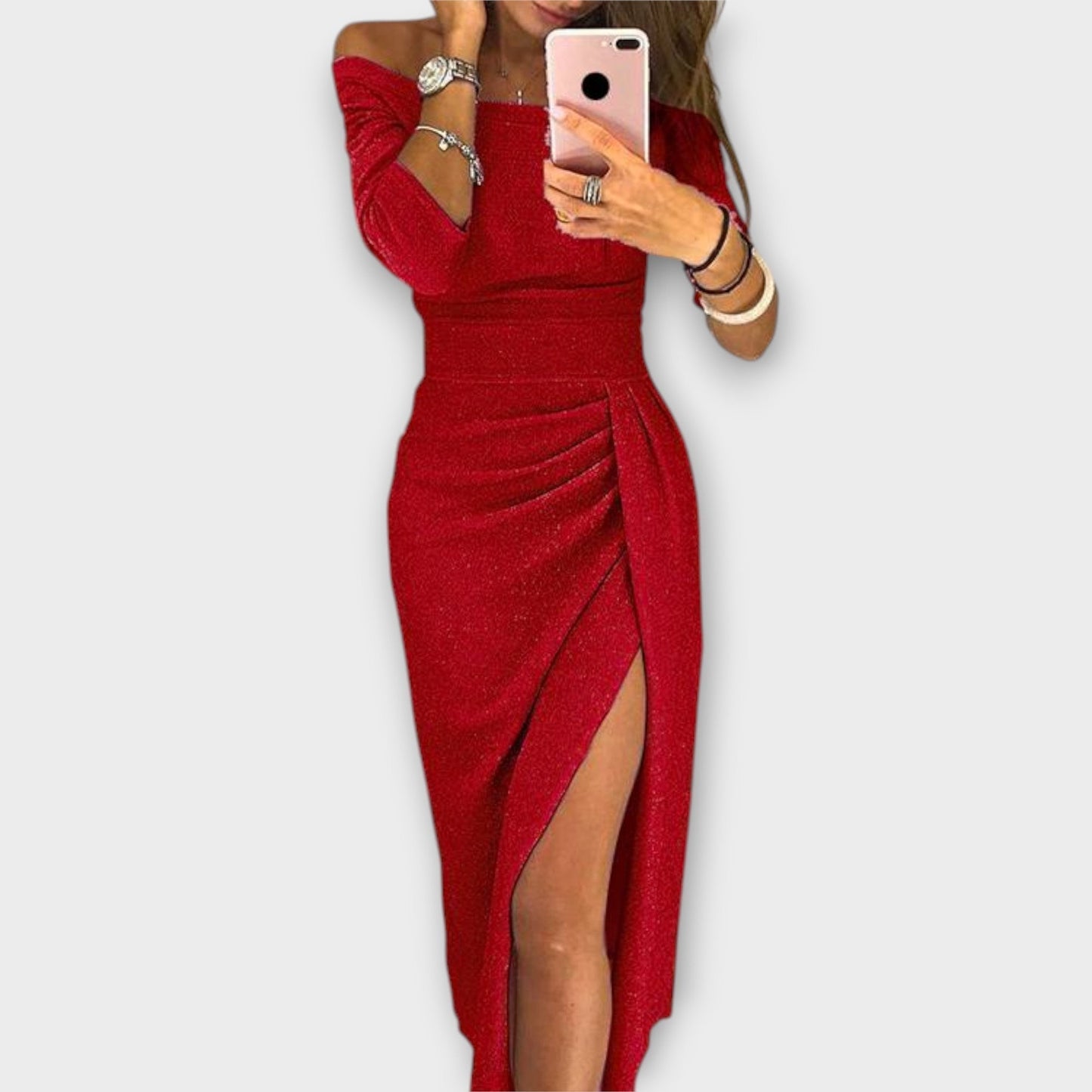 Lena - Abito elegante con spalle scoperte
