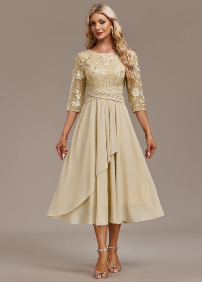 ANDREA – ABITO ELEGANTE in chiffon FLOREALE