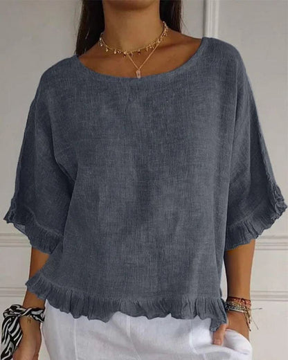 NABILA - CAMICIA DI LINO ELEGANTE