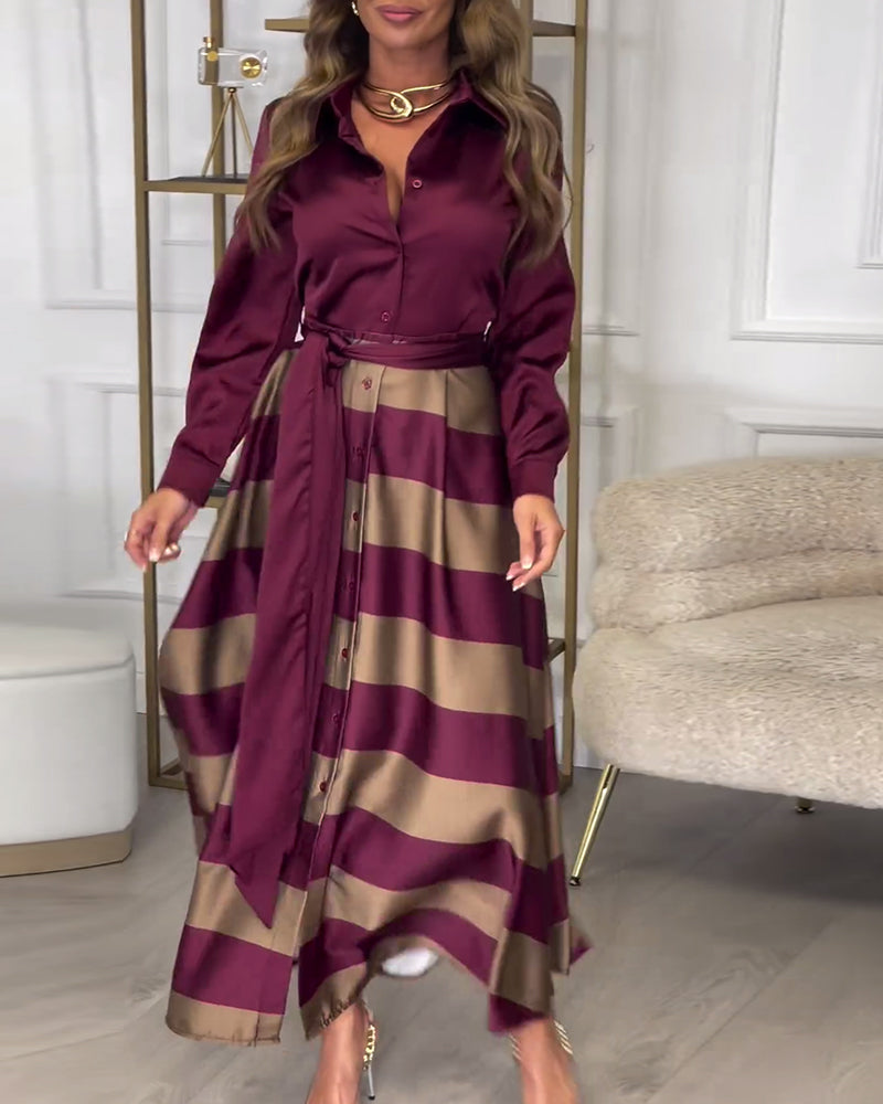 Ariana - Abito di Eleganza A righe