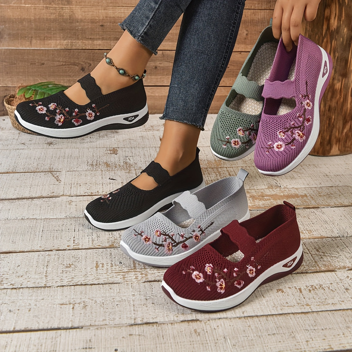 Gianna - Sneakers Florales di Supporto