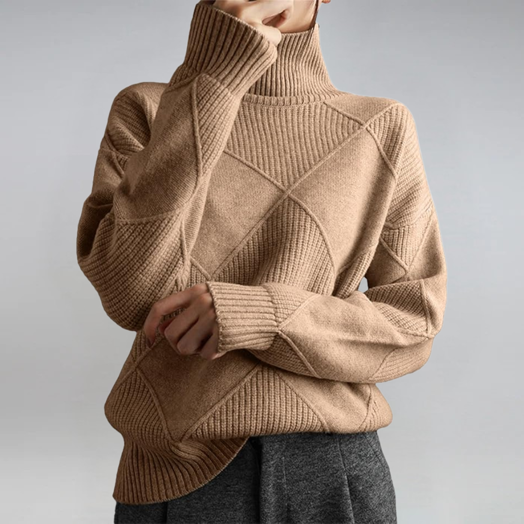 Lauren | Maglione a collo alto in cachemire luxe