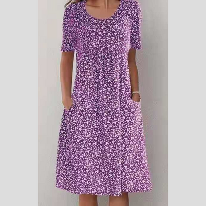 WINNY - ABITO MIDI CHIC CON STILE FLOREALE