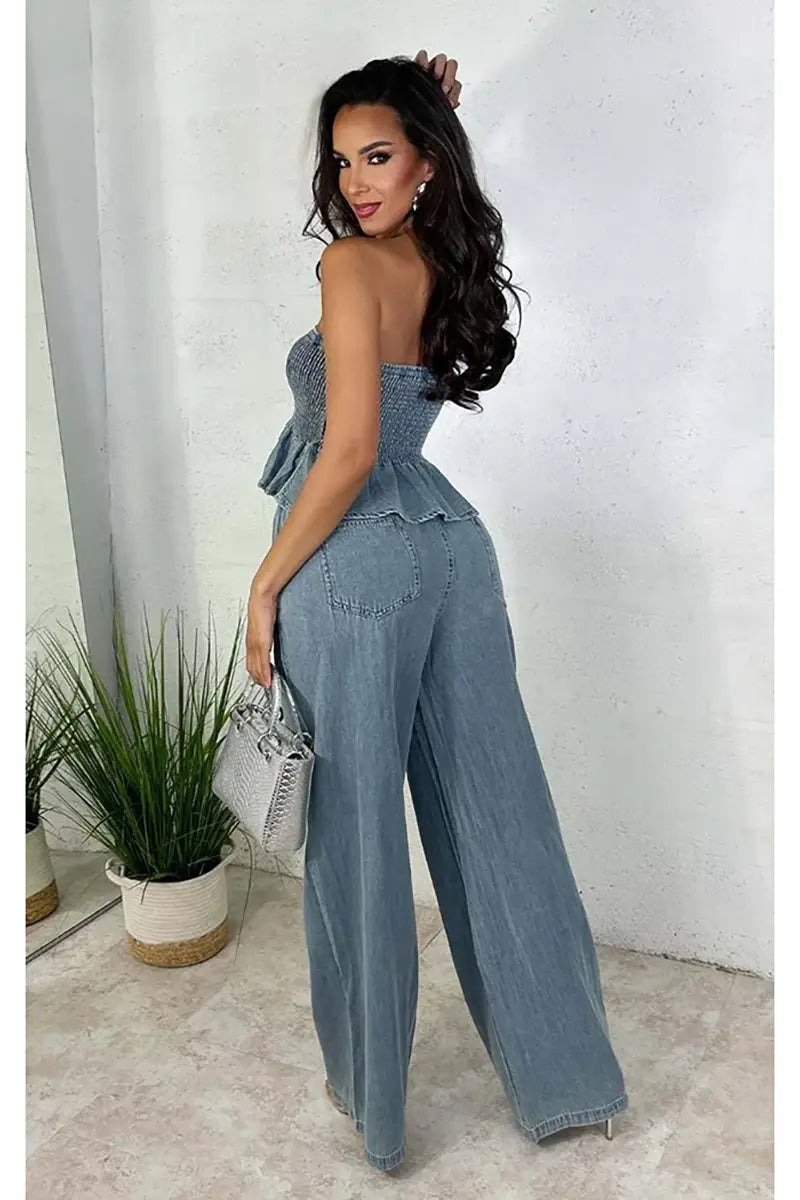 ISLA – SET DI DENIM STILOSO DI DUE PEZZI