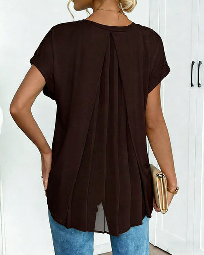 Maglietta a maniche corte con Design patchwork