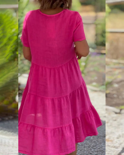 Samantha | Abito di Viento con Scollo a V e Tasche