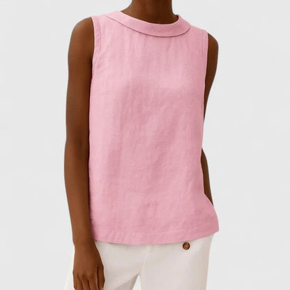 Anastine | Top elegante con Collo Enrollado