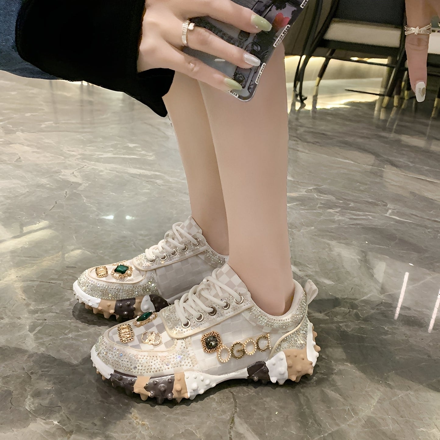 Bethan - Scarpe Brillanti Eleganti da donna