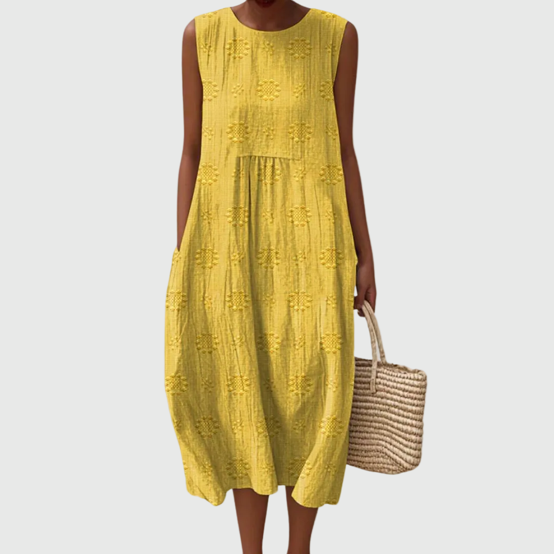 Teresa | Elegante Abito midi Senza maniche