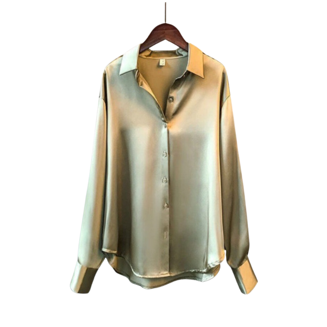 CAMICIA LARGA DI SATIN EDEN