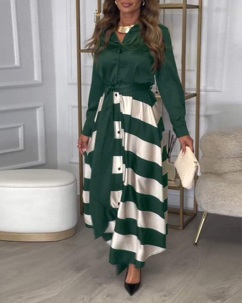 Ariana - Abito di Eleganza A righe