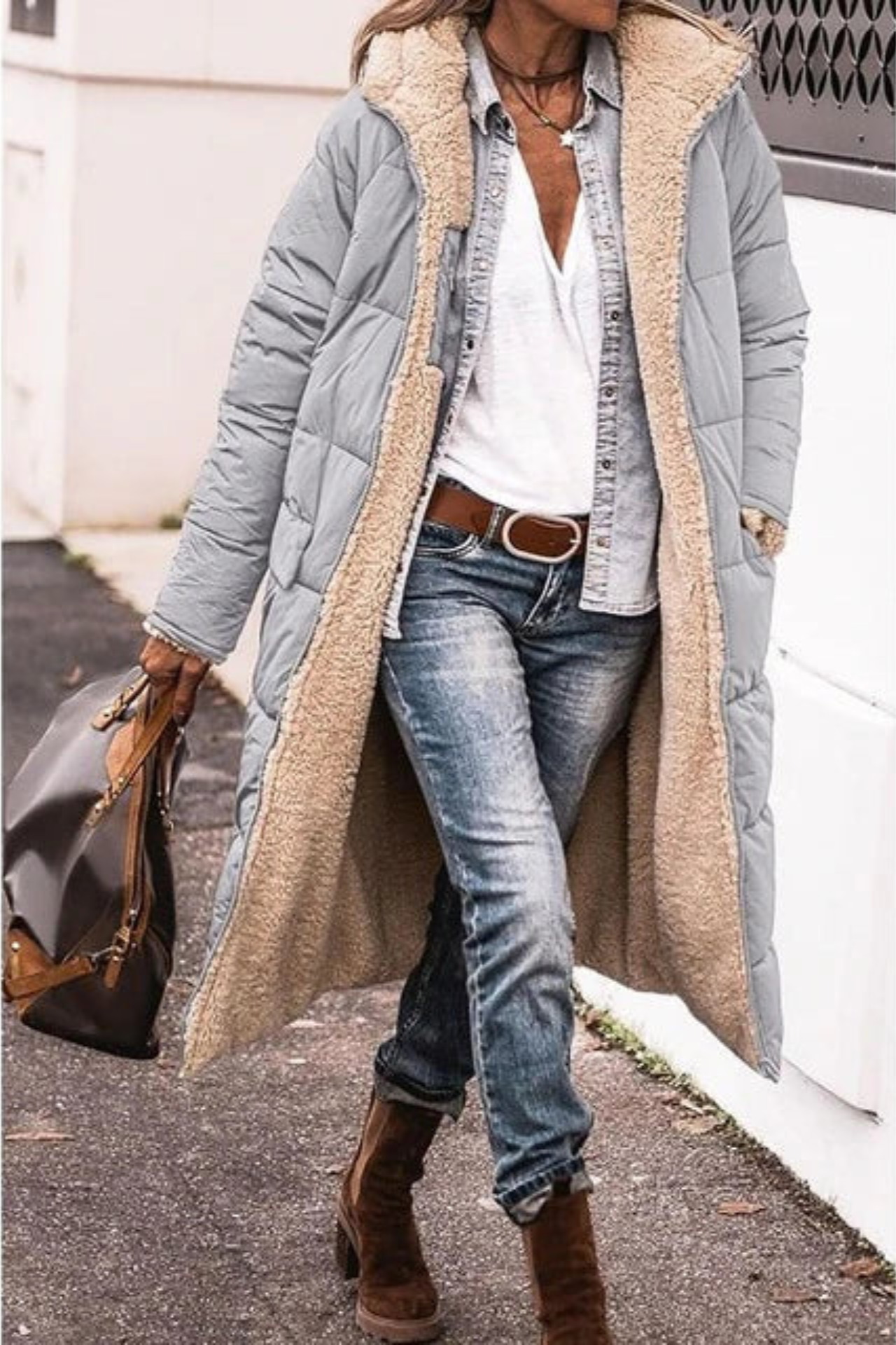 Sasha™ - Cappotto reversibile elegante Premium