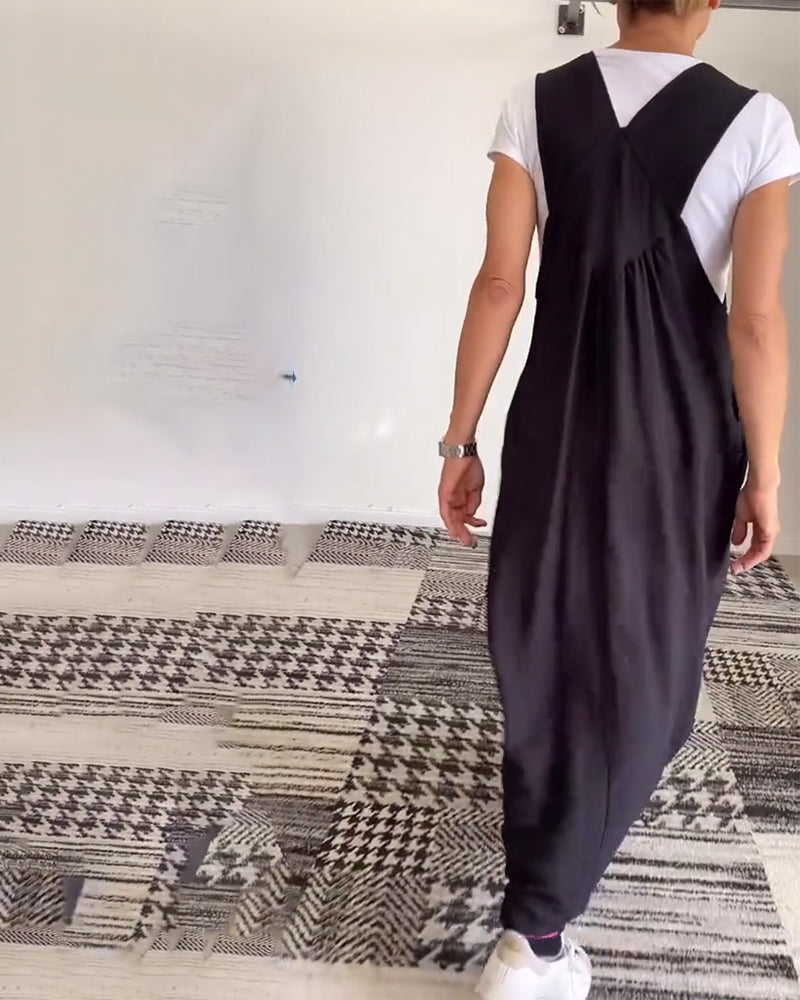 Grace™ - Abito Casual di Spalline di Tinta unita